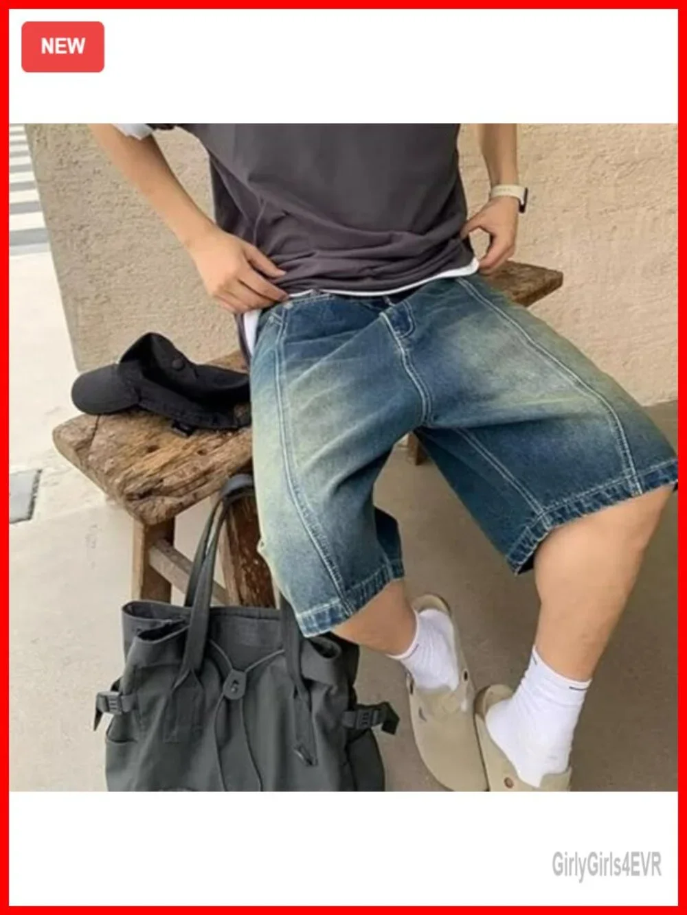 Y2K Baggy Oversized Vintage Denim Jean Shorts Streetwear